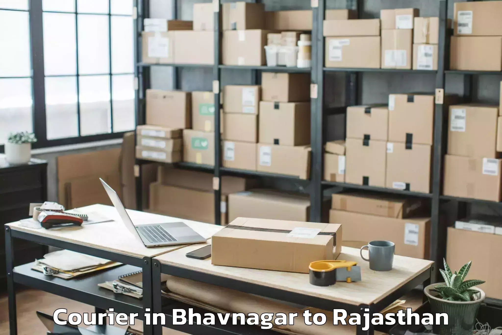 Reliable Bhavnagar to Nadbai Courier